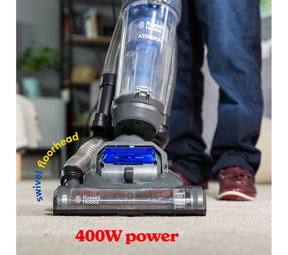 RUSSELL HOBBS Athena RHUV5101 Upright Bagless Vacuum Cleaner - Grey & Blue image number 4 of 12