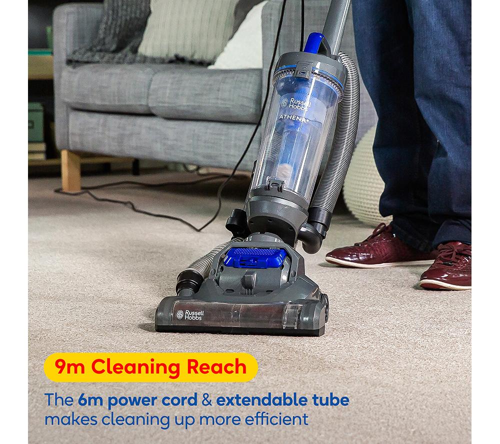 RUSSELL HOBBS Athena RHUV5101 Upright Bagless Vacuum Cleaner - Grey & Blue image number 10 of 12
