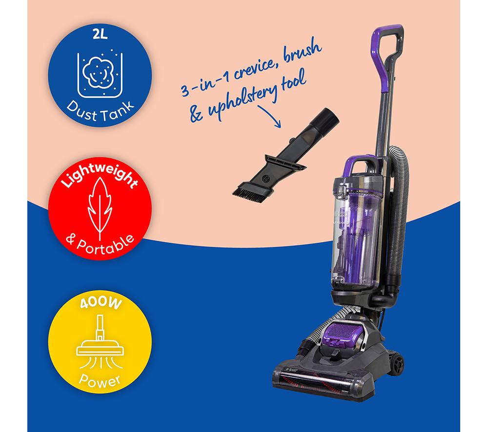 RUSSELL HOBBS Athena RHUV5601 Upright Bagless Vacuum Cleaner - Grey & Purple image number 3 of 14