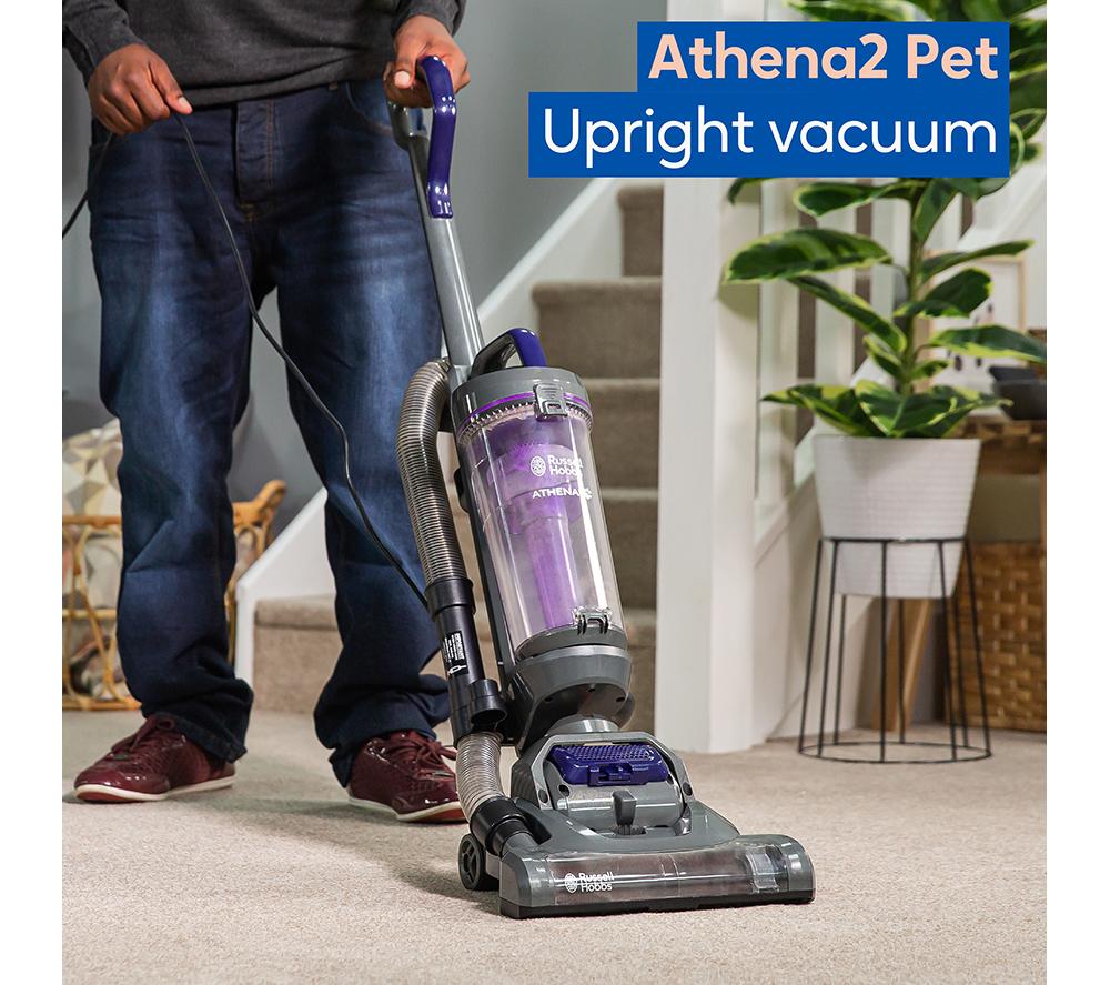 RUSSELL HOBBS Athena RHUV5601 Upright Bagless Vacuum Cleaner - Grey & Purple image number 4 of 14