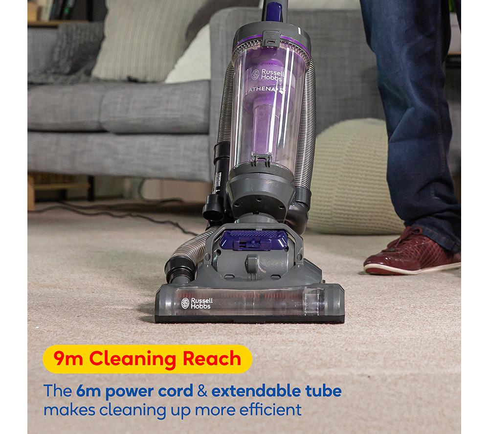 RUSSELL HOBBS Athena RHUV5601 Upright Bagless Vacuum Cleaner - Grey & Purple image number 11 of 14