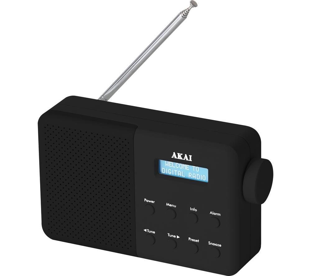 AKAI A61041B Portable DAB Radio - Black