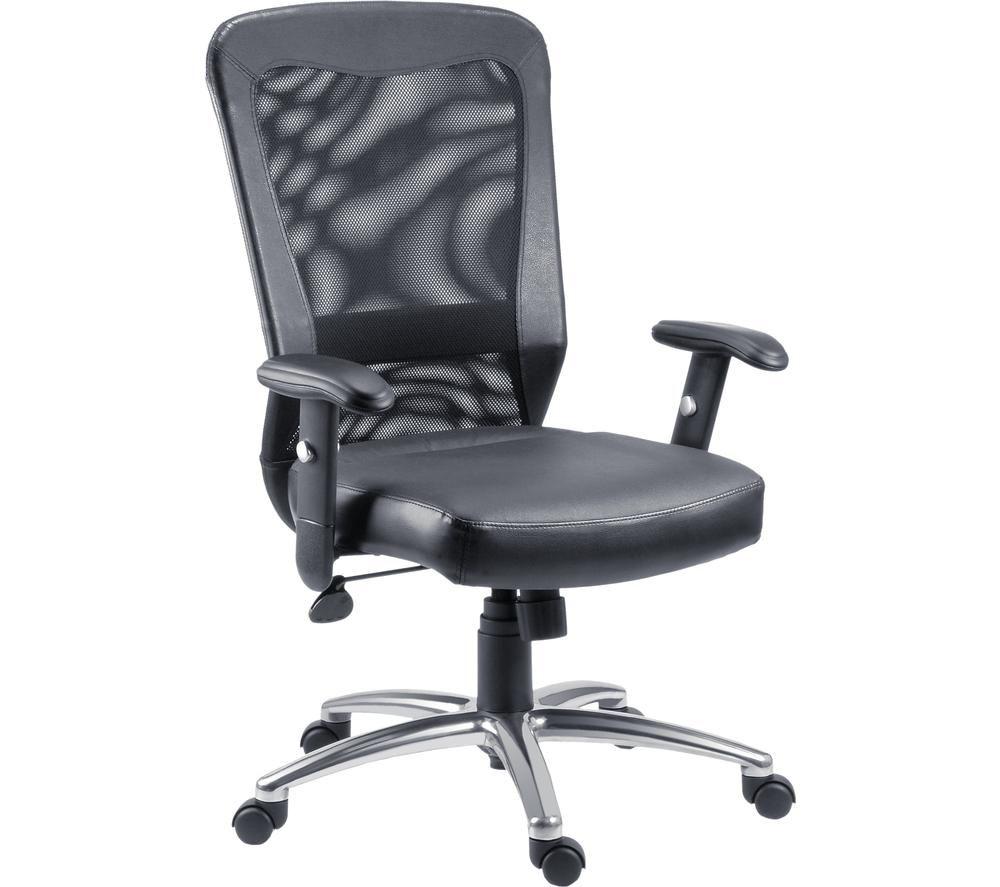 TEKNIK Breeze B580 Mesh & Bonded Leather Tilting Executive Chair - Black