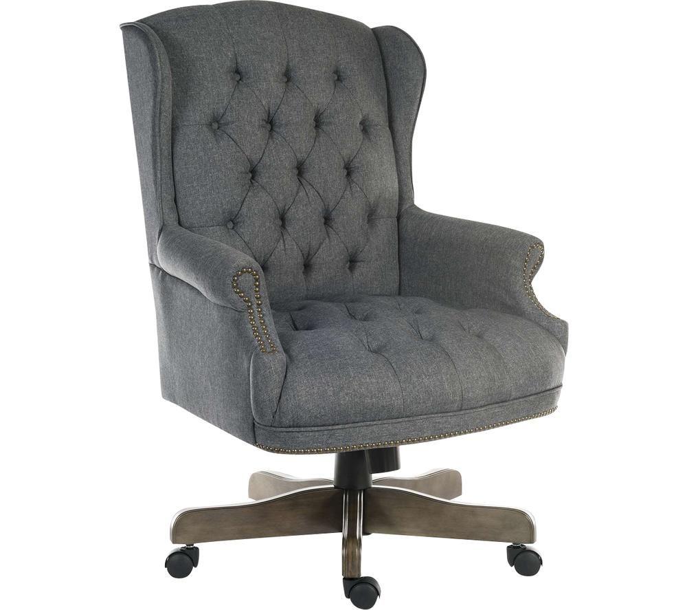 TEKNIK Chairman Fabric Tilting Executive Chair - Grey
