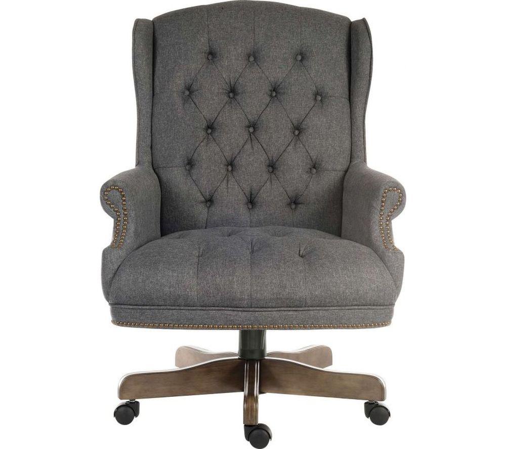 Teknik Chairman Fabric Tilting Executive Chair - Grey