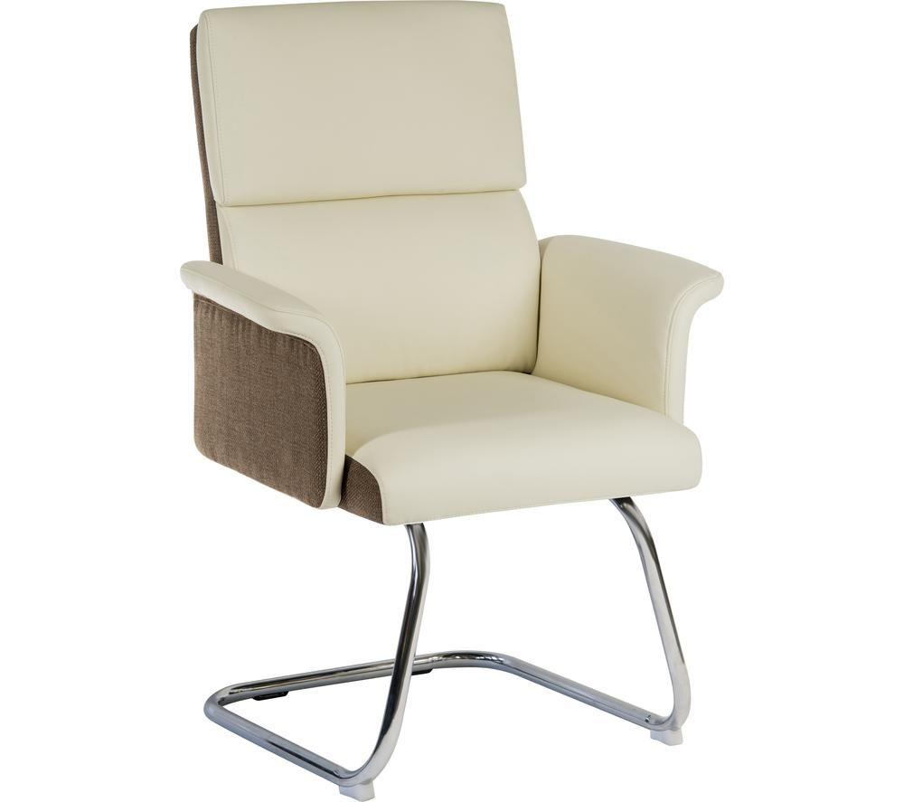 TEKNIK Elegance 6959CRE Visitor Chair - Cream & Brown