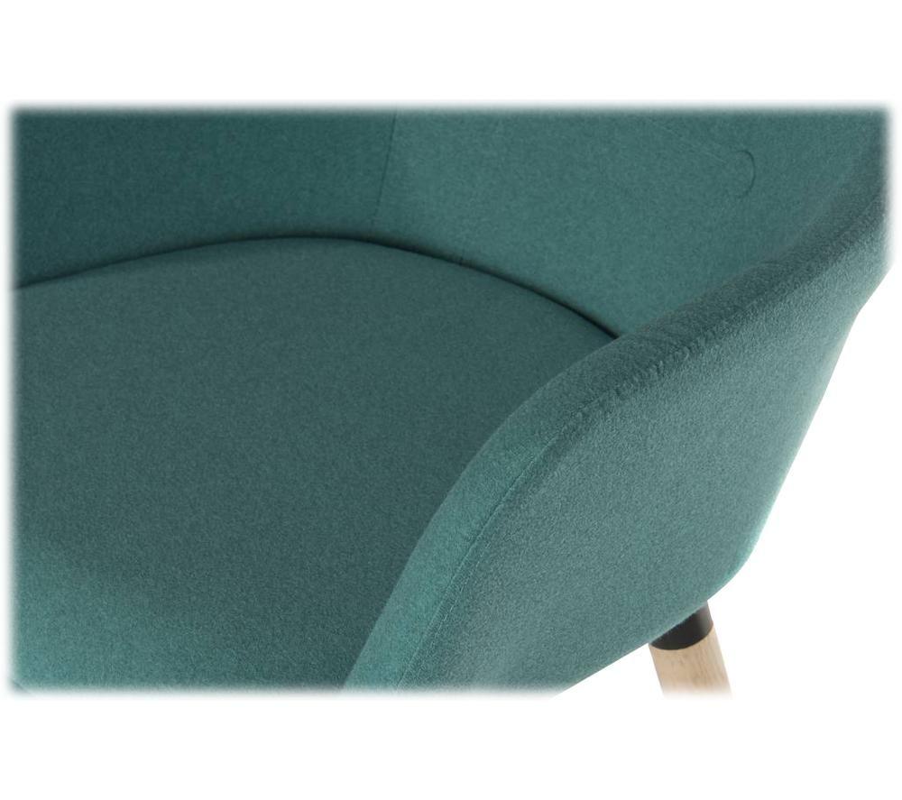 TEKNIK Four-Legged Fabric Reception Chair - Jade image number 2 of 3