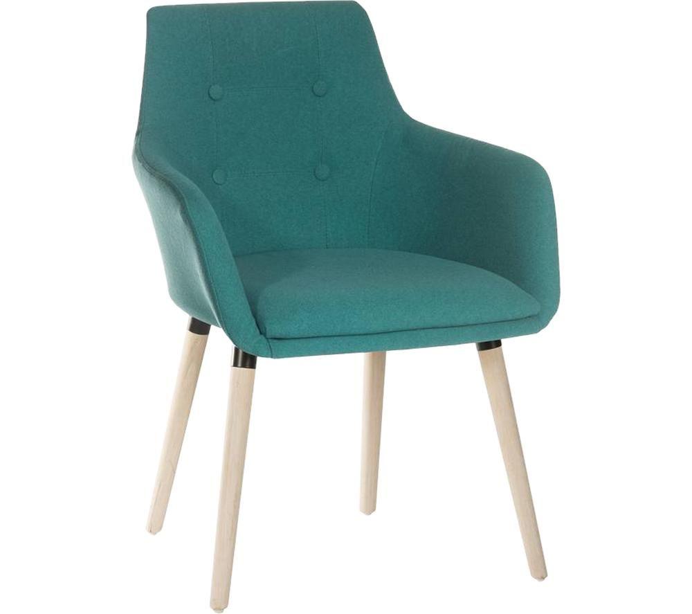TEKNIK Four-Legged Fabric Reception Chair - Jade image number 3 of 3