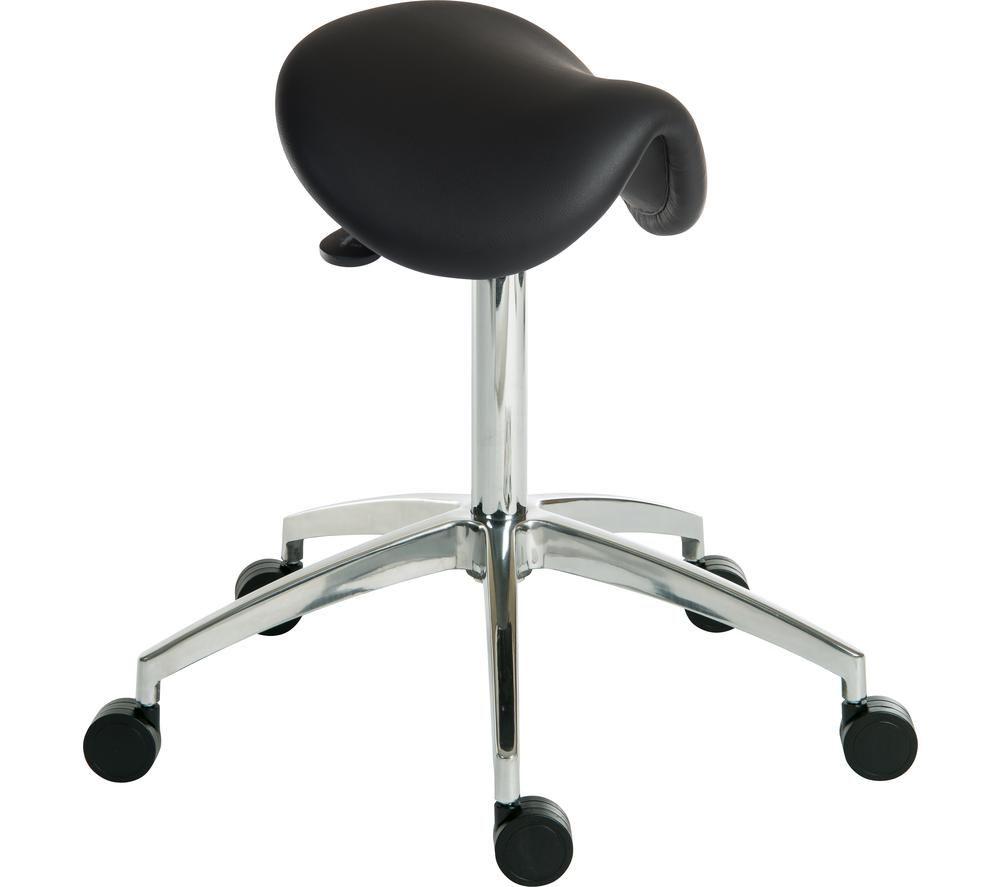 TEKNIK 6926BLK Polyurethane Tilting Perch Chair - Black