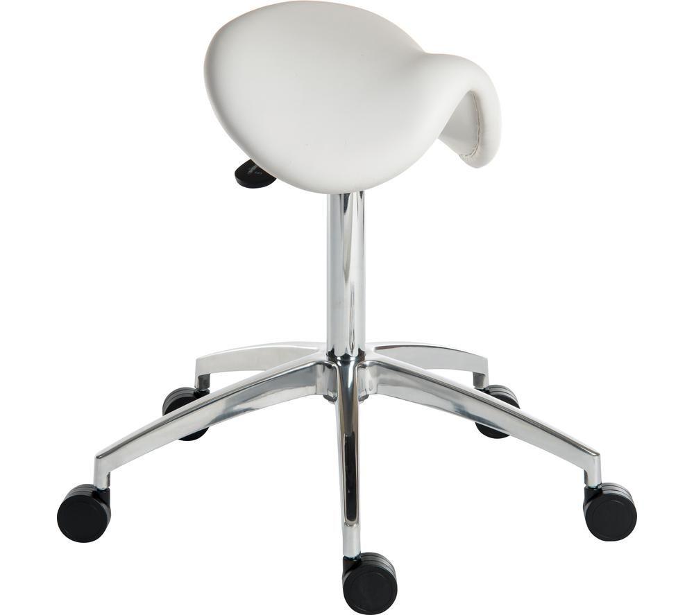 TEKNIK 6926WH Polyurethane Tilting Perch Chair - White