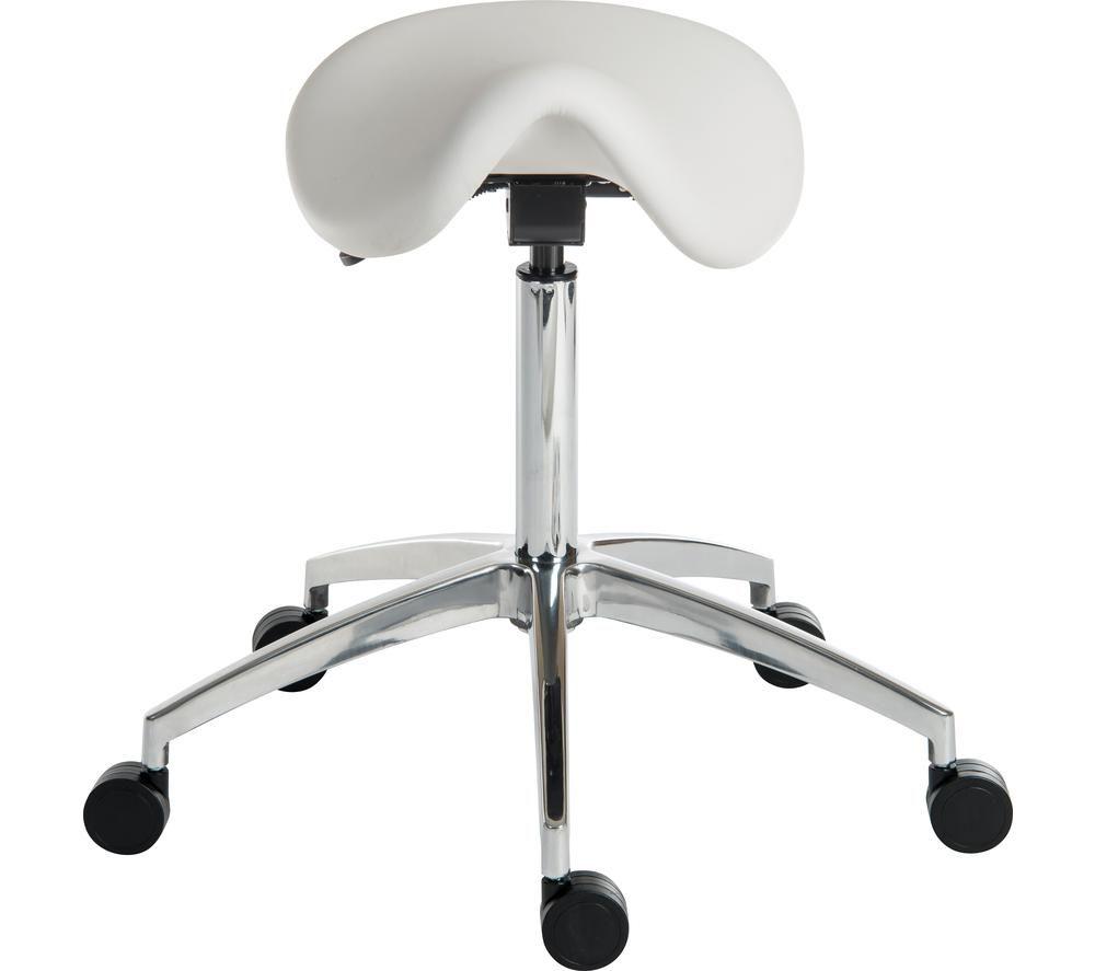TEKNIK 6926WH Polyurethane Tilting Perch Chair - White image number 2 of 3