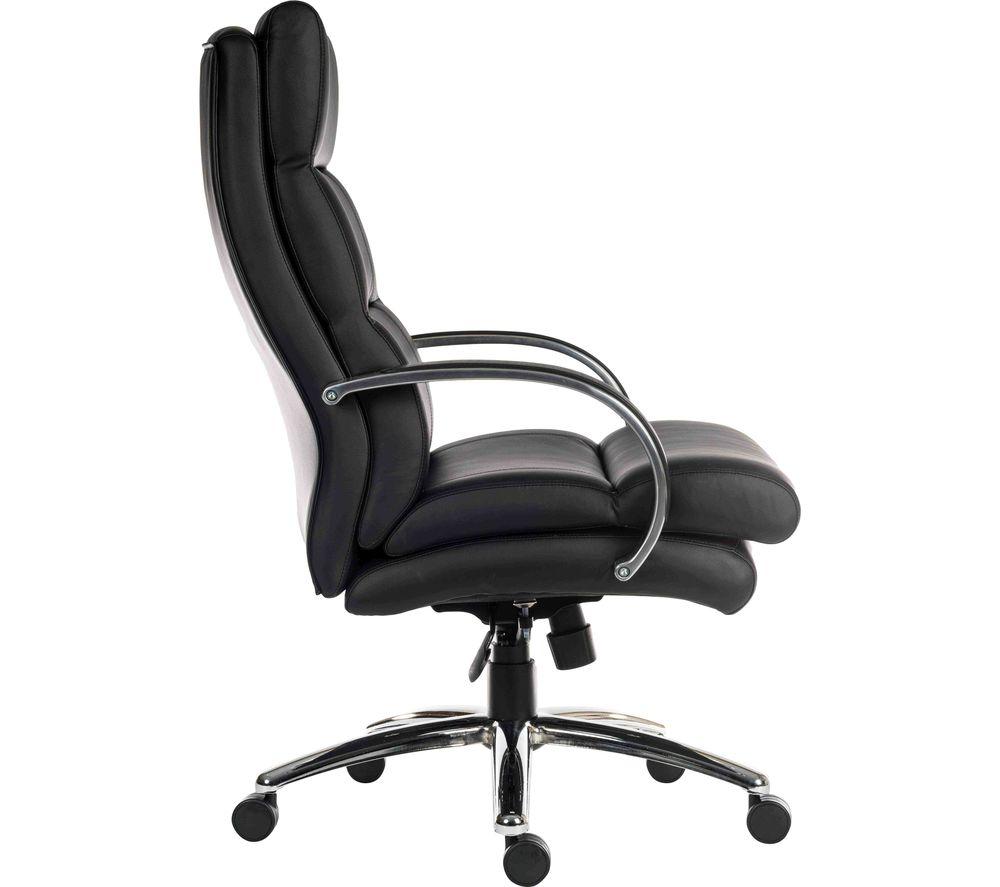 TEKNIK Samson Faux-Leather Tilting Executive Chair - Black