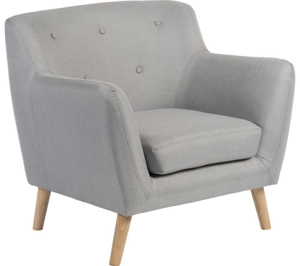 TEKNIK Skandi Fabric Reception Chair - Grey