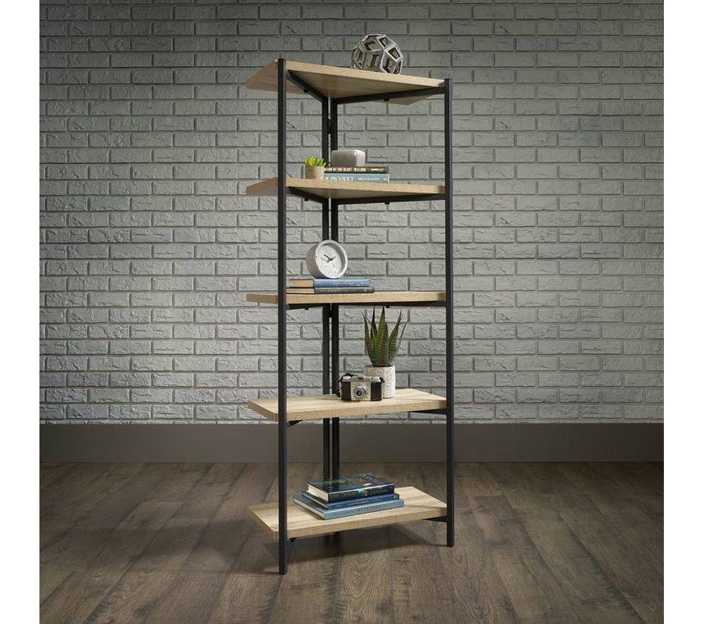 TEKNIK Industrial Chunky Bookcase - Black & Charter Oak image number 4 of 6