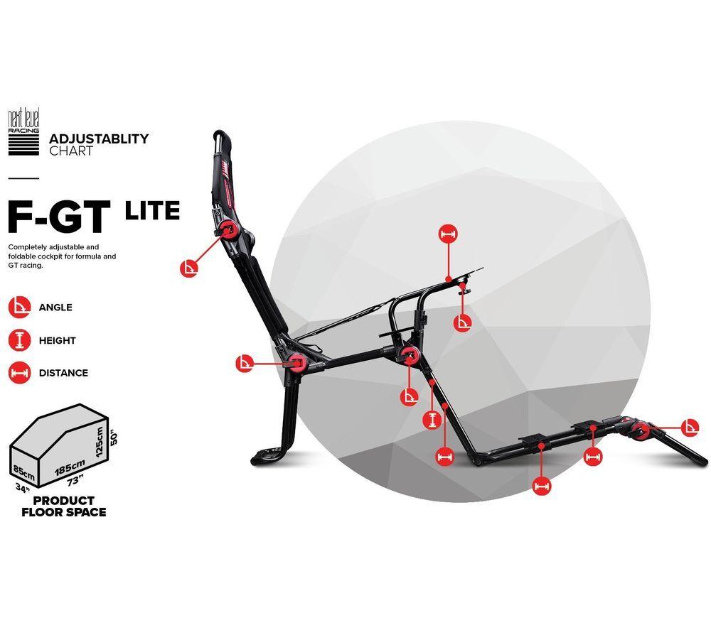 NEXT LEVEL Racing FGT Lite Cockpit - Black