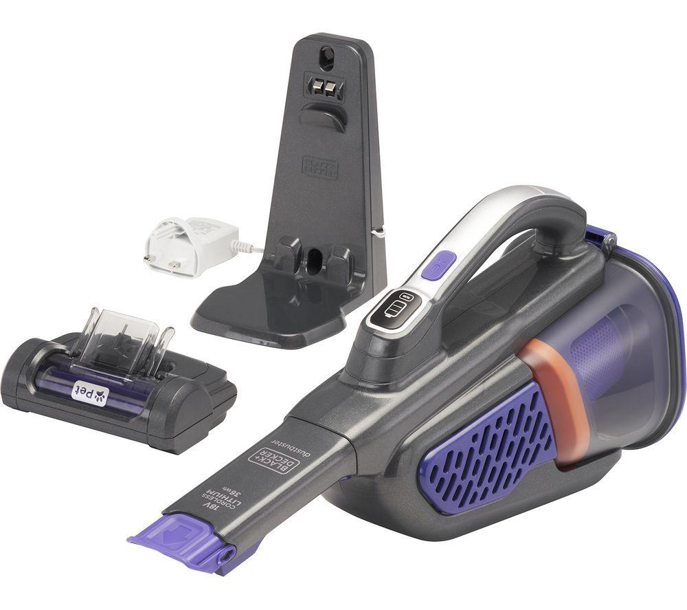 BLACK  DECKER Dustbuster BHHV520BFP-GB Handheld Vacuum Cleaner - Purple & Grey