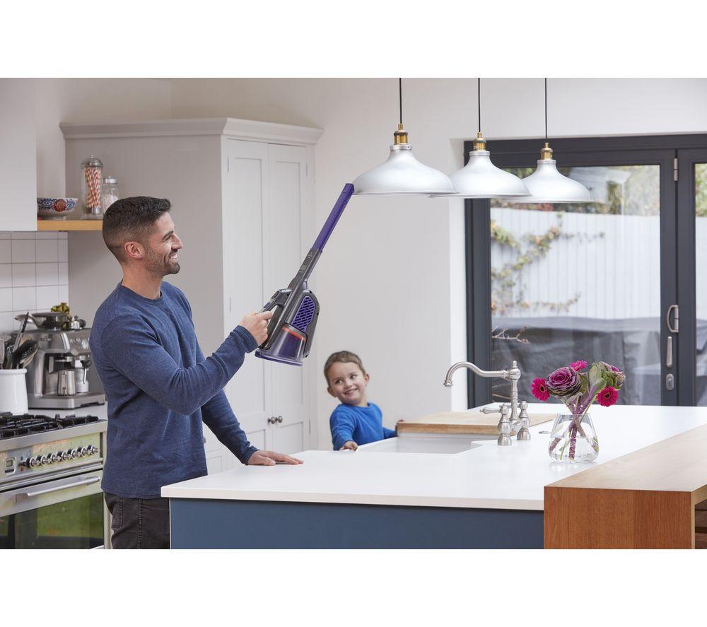 BLACK + DECKER Dustbuster BHHV520BFP-GB Handheld Vacuum Cleaner - Purple & Grey image number 3 of 14