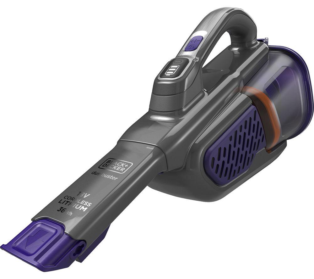 BLACK + DECKER Dustbuster BHHV520BFP-GB Handheld Vacuum Cleaner - Purple & Grey image number 8 of 14