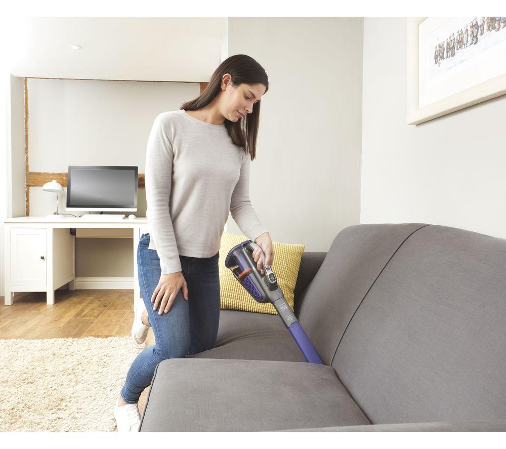 BLACK + DECKER Dustbuster BHHV520BFP-GB Handheld Vacuum Cleaner - Purple & Grey image number 9 of 14