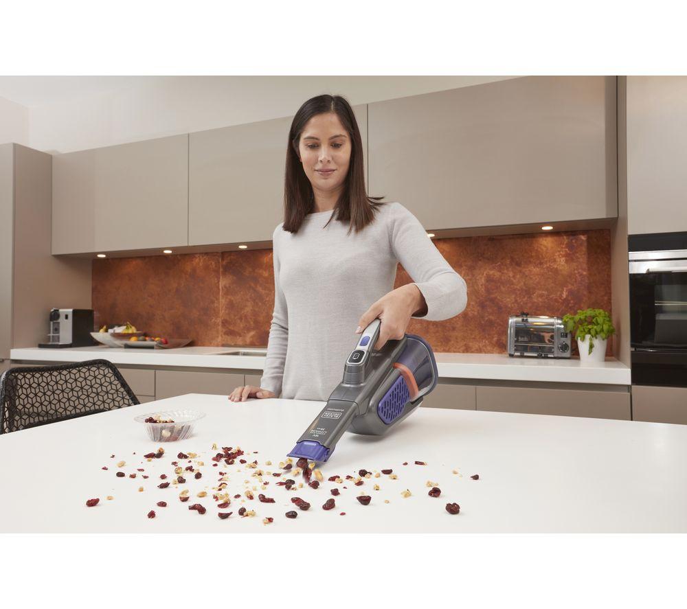 BLACK + DECKER Dustbuster BHHV520BFP-GB Handheld Vacuum Cleaner - Purple & Grey image number 11 of 14