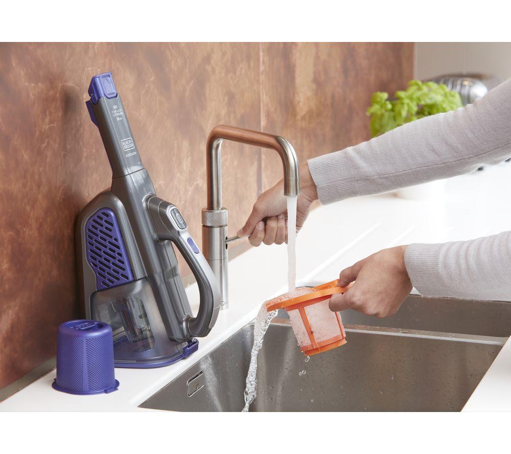 BLACK + DECKER Dustbuster BHHV520BFP-GB Handheld Vacuum Cleaner - Purple & Grey image number 13 of 14