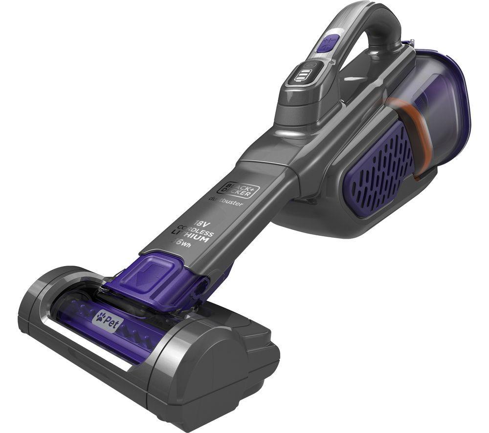 BLACK + DECKER Dustbuster BHHV520BFP-GB Handheld Vacuum Cleaner - Purple & Grey image number 14 of 14