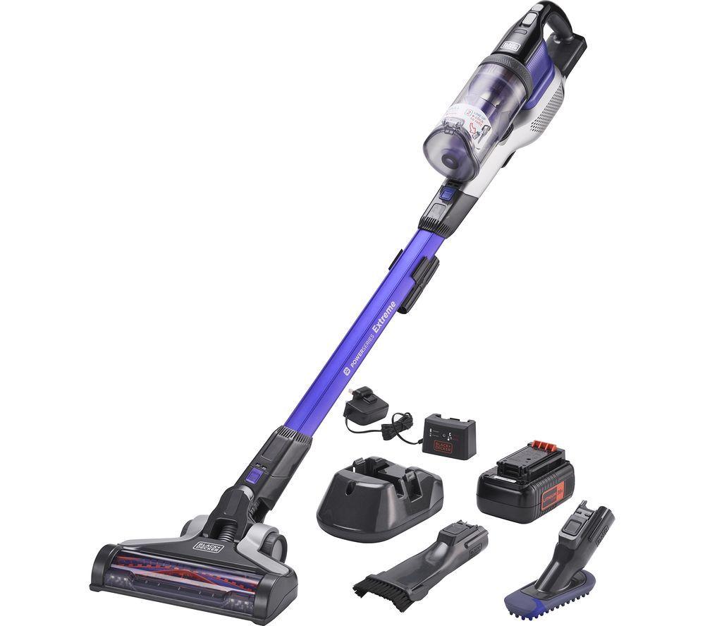 BLACK  DECKER POWERSERIES Extreme Pet 4-in-1 BHFEV362DP-GB Cordless Vacuum Cleaner - Purple & Grey, 