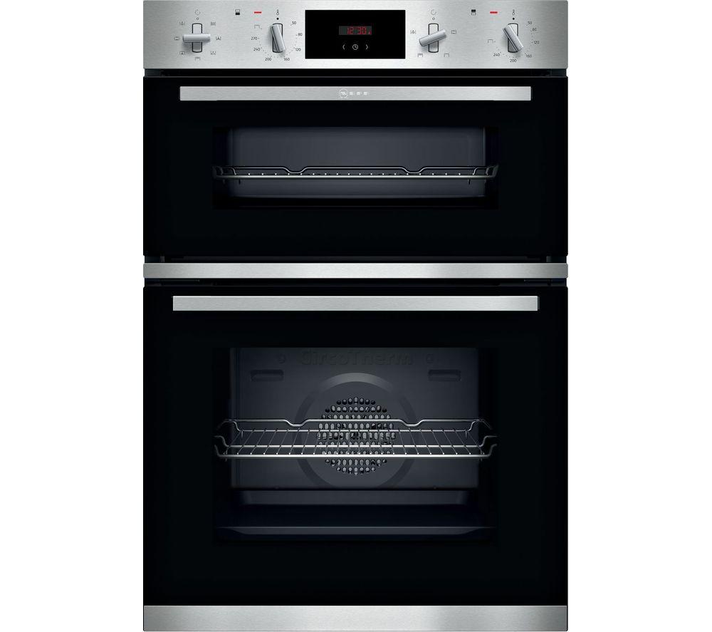 NEFF N30 U1GCC0AN0B Electric Double Oven - Stainless Steel, Stainless Steel