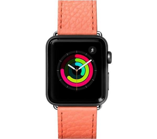 LAUT Apple Watch 38 / 40 mm Milano Leather Loop Strap - Coral, Small image number 0