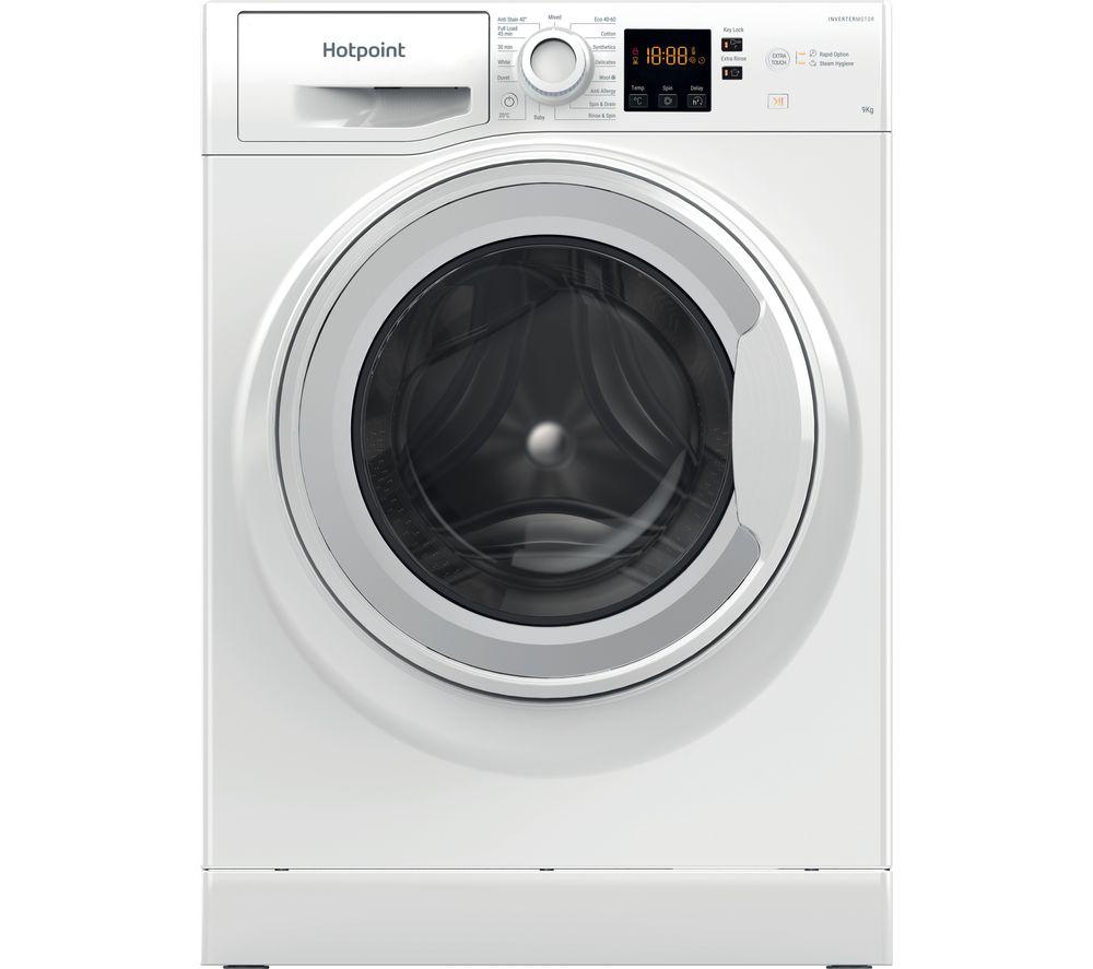 Image of HOTPOINT Coreu0026tradeNSWR 963C WK UK N 9 kg 1600 Spin Washing Machine - White