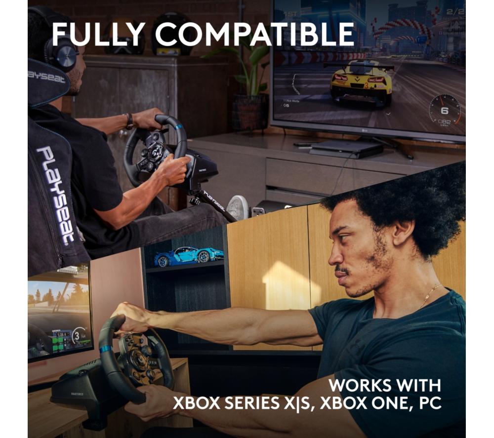 LOGITECH G923 Racing Wheel & Pedals - Xbox & PC, Black image number 4 of 10