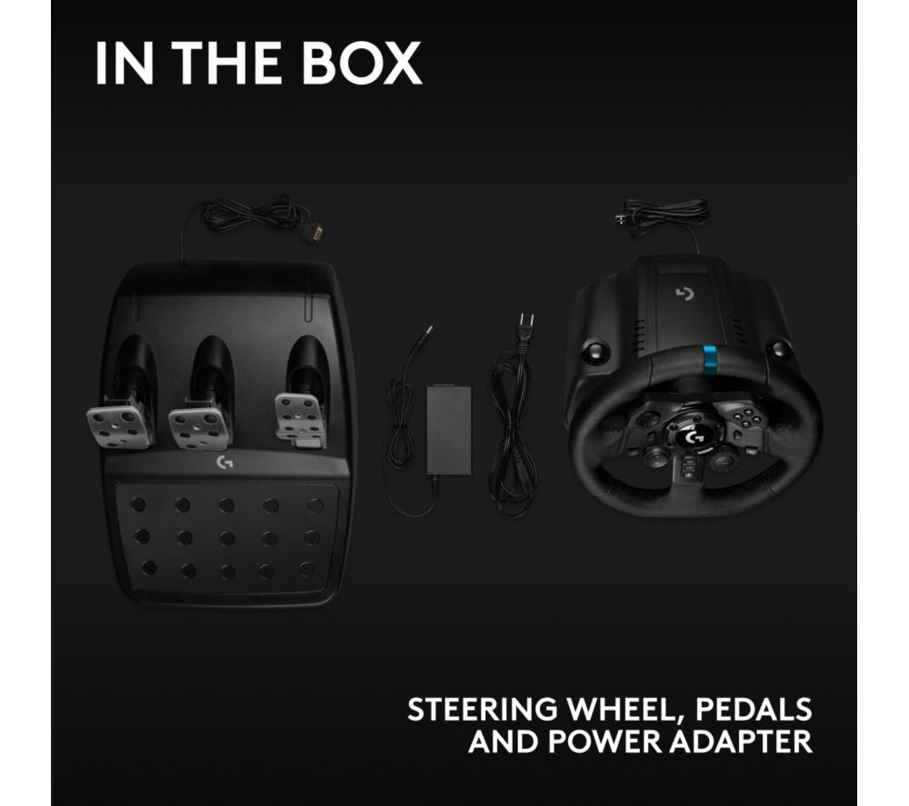 LOGITECH G923 PS5 & PS4 Racing Wheel & Pedals - Black image number 10 of 10