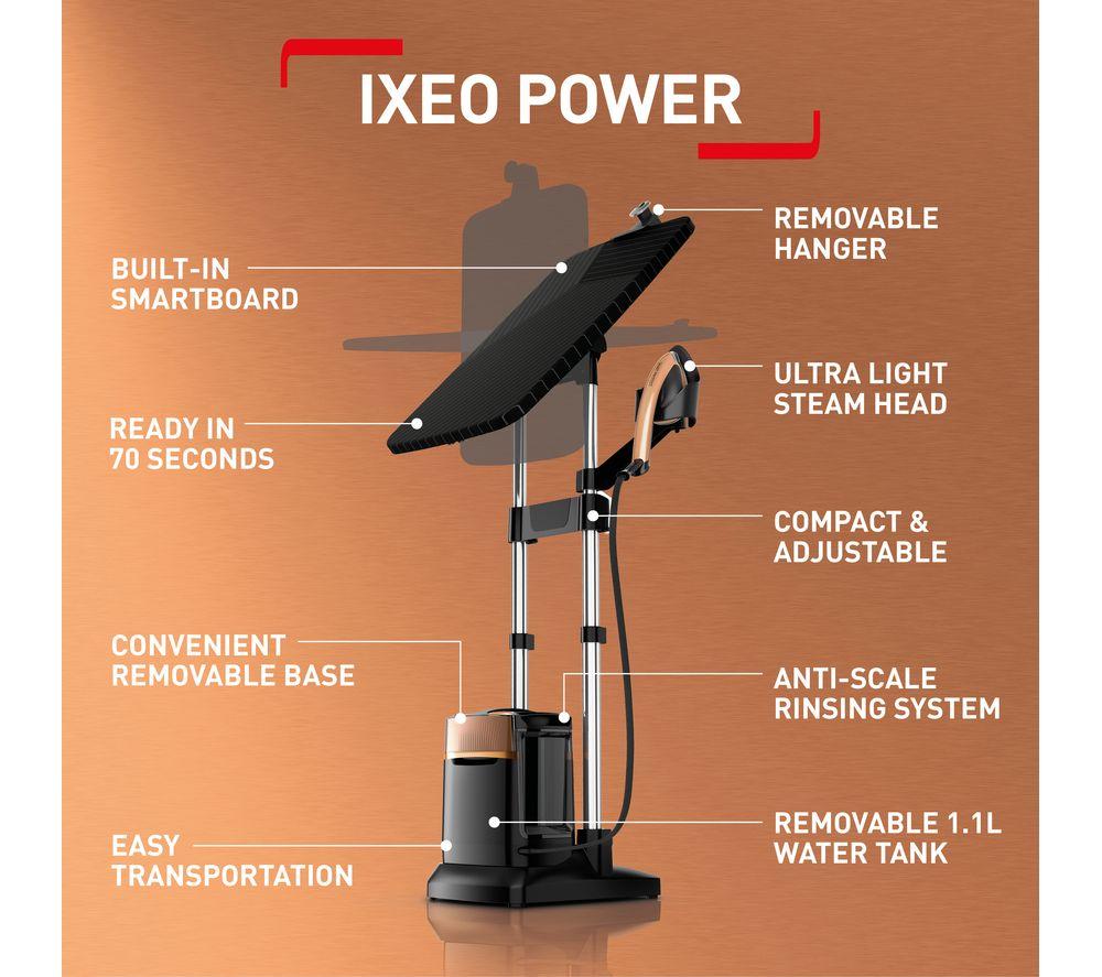 TEFAL IXEO Power QT2020 All-in-One Iron & Clothes Steamer - Black & Copper image number 3 of 8