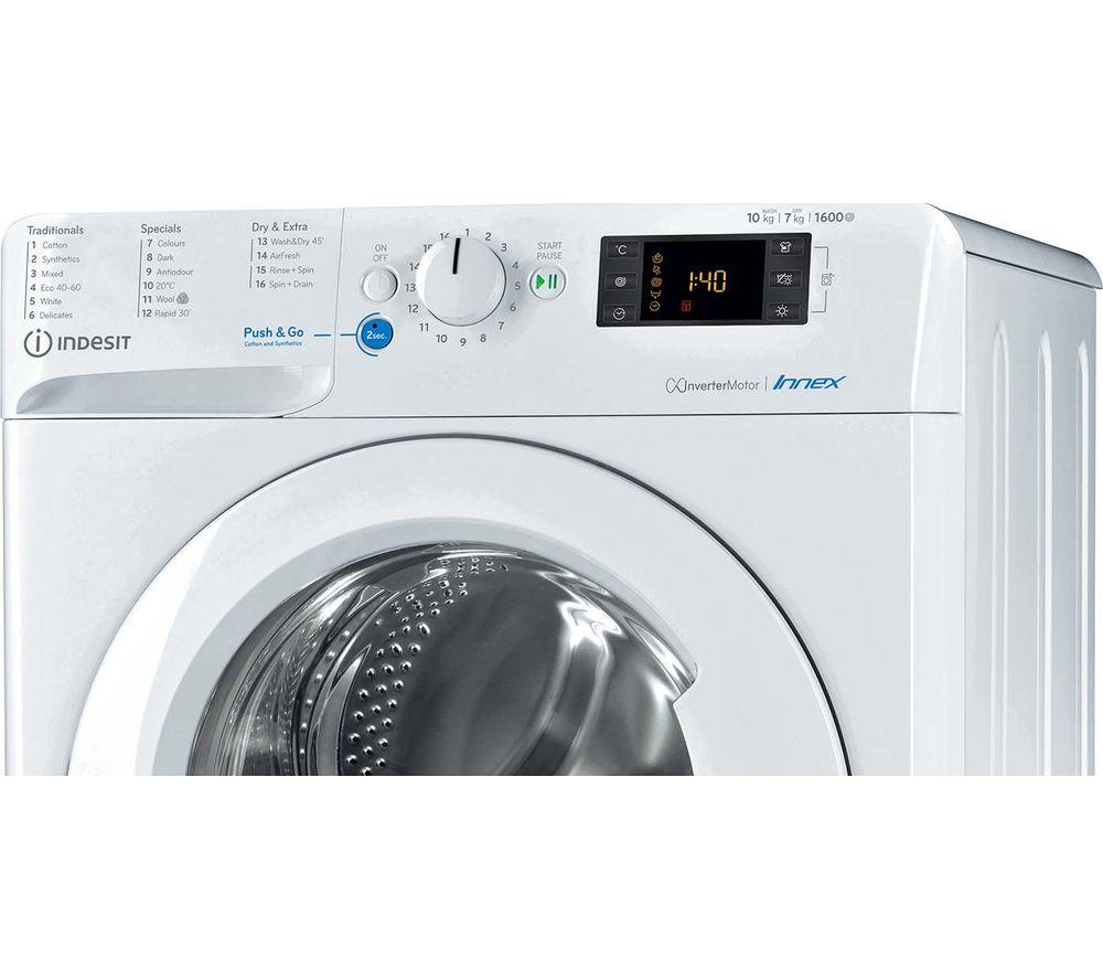 INDESIT Innex BDE1071682XWUKN 10 kg Washer Dryer &ndash; White image number 2 of 13