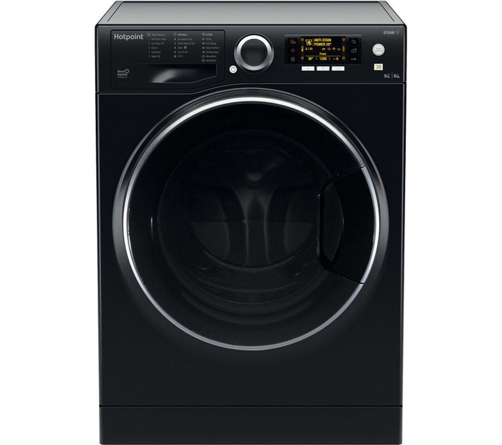 HOTPOINT Ultima S-Line RD 966 JKD UK N 9 kg Washer Dryer - Black, Black
