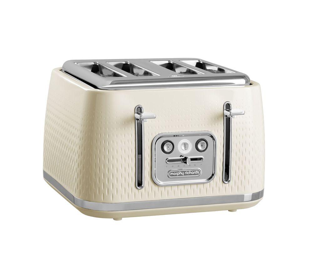 MORPHY RICHARDS Verve 243011 4-Slice Toaster - Cream, Cream