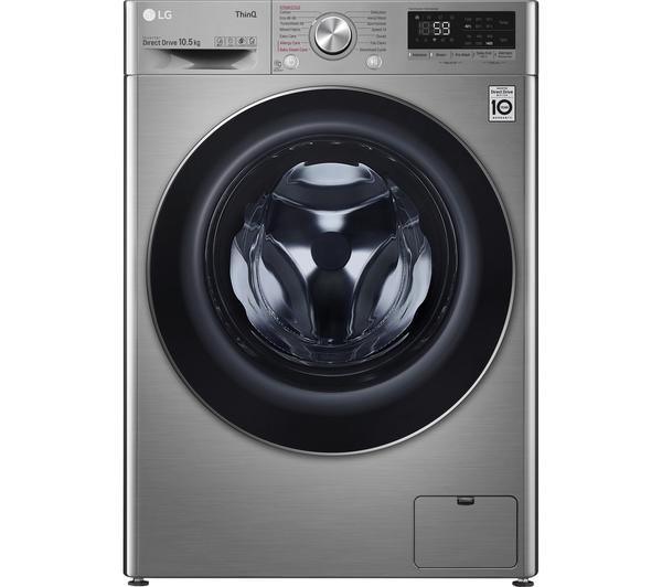 LG TurboWash with AI DD V7 F4V710STSE WiFi-enabled 10.5 kg 1400 Spin Washing Machine - Graphite image number 0