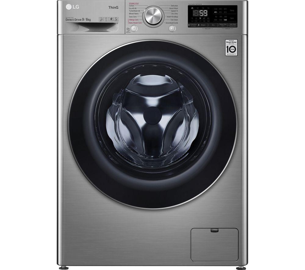LG V7 FWV796STSE Wifi Connected 9Kg / 6Kg Washer Dryer with 1400 rpm - Graphite - E Rated