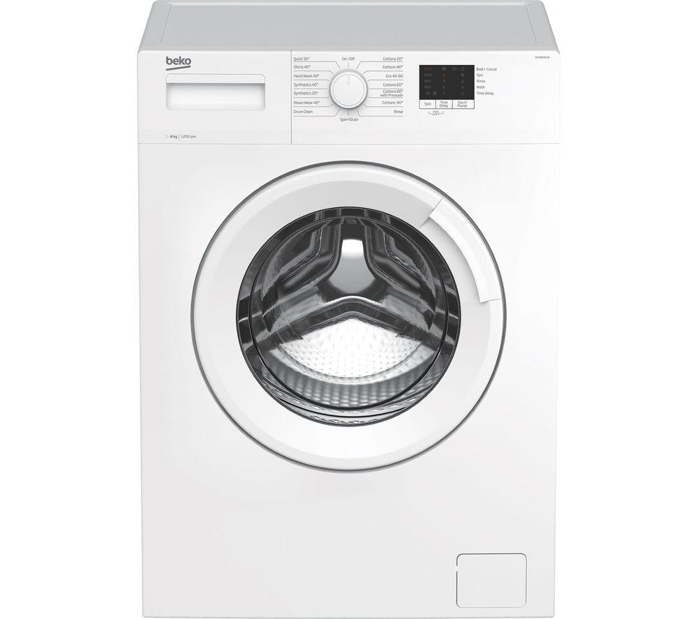 BEKO WTK82011W 8 kg 1200 Spin Washing Machine - White White