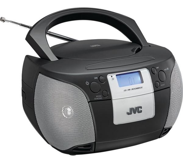 Buy JVC RD-D220B FM Boombox - Black | Currys