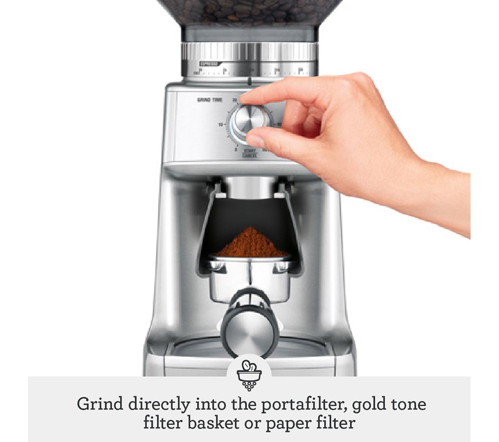 Buy SAGE BCG600SIL the Dose Control Pro Coffee Grinder Silver Currys