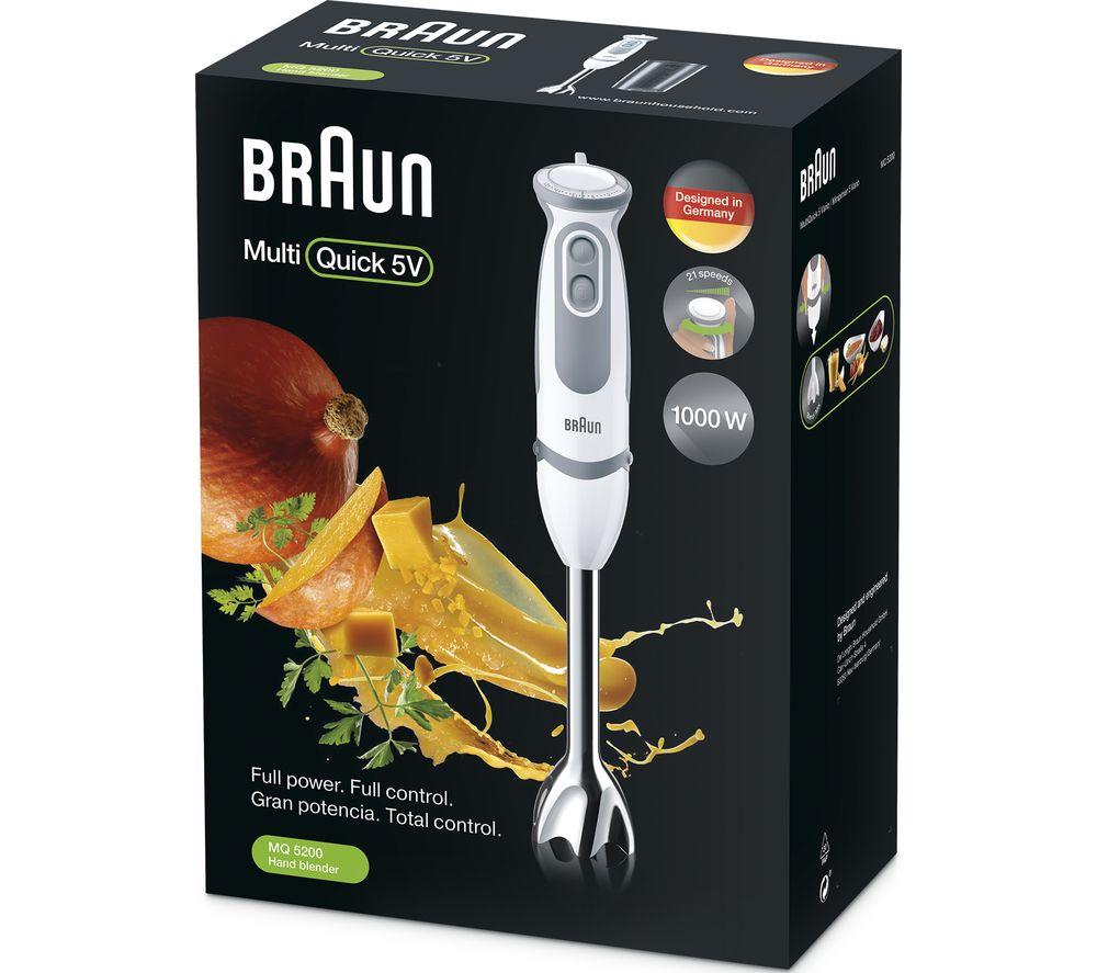 Braun Minipimer MultiQuick 5 MQ5200WH hand blender with 21 speeds ·  Electrical Appliances · El Corte Inglés