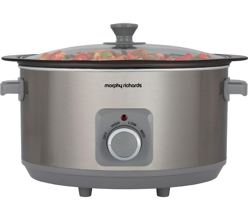 MORPHY RICHARDS Sear & Stew 461014 Slow Cooker - Stainless Steel