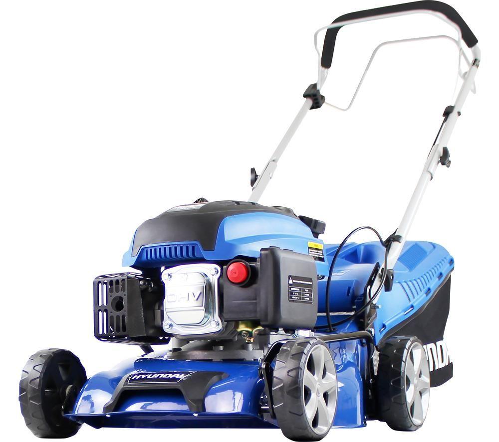 Buy HYUNDAI HYM430SP Cordless Rotary Lawn Mower Blue Currys