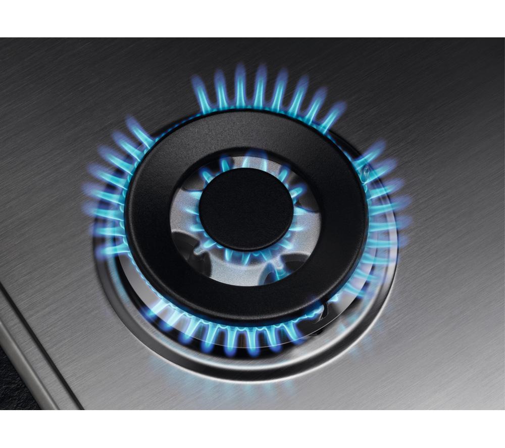 AEG HGB75400SM 75 cm Gas Hob - Stainless Steel image number 9 of 10