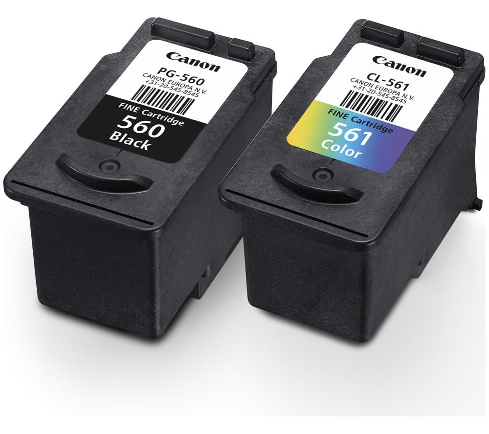 CANON PG-560 & CL-561 Black & Tri-colour Ink Cartridges - Twin Pack image number 2 of 7