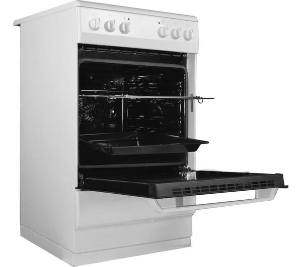 AMICA AFC1530WH 50 cm Electric Ceramic Cooker - White image number 1