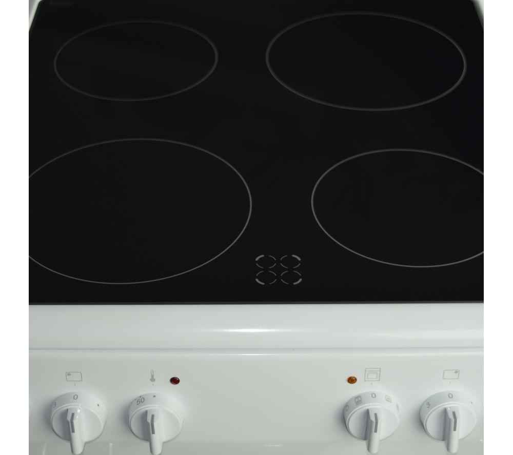 AMICA AFC1530WH 50 cm Electric Ceramic Cooker - White image number 3 of 13