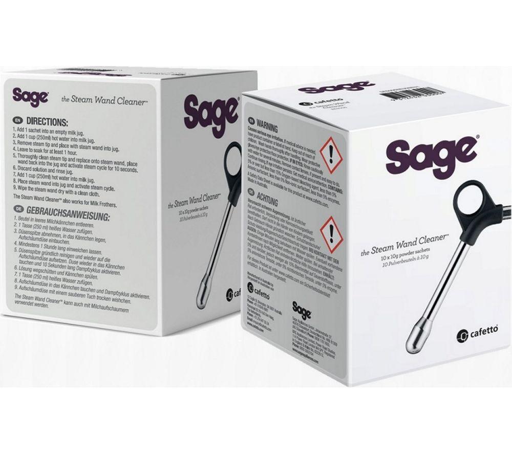 SAGE BES006UK Steam Wand Cleaner - 10 Sachets, Silver/Grey,Black
