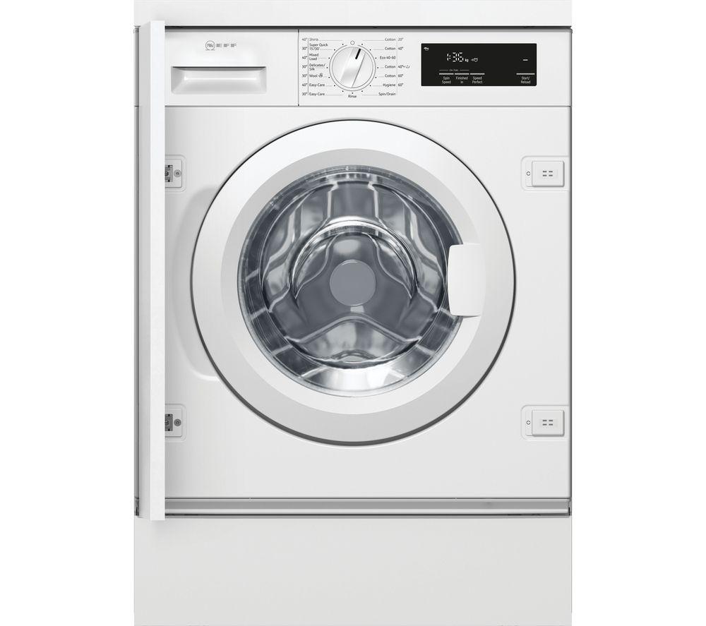 NEFF W543BX1GB Integrated 8 kg 1400 Spin Washing Machine - White, White
